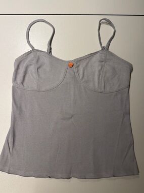 Free People Light Gray Cami Tank L